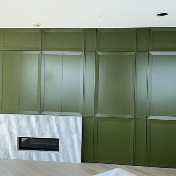 Finish of Custom wall paneling