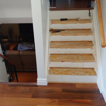 Cumaru Floor Repair and Stair Re-Capping