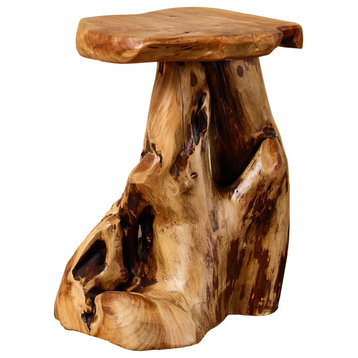 Cedar Roots Table Stand, Cedar, 14"x16.5"x19.5"