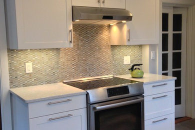 Elegant kitchen photo in Boston