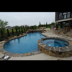 Freeform pool with flagstone coping - Lifestyle And Leisure
