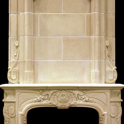 The Bourges Mantel & Overmantel - Tartaruga Design - Indoor Fireplaces