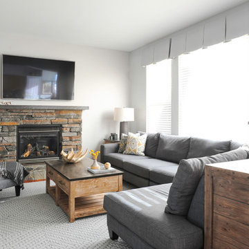 Rustic Touch Family Room
