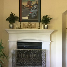 fireplace mantle