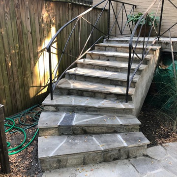 Irregular Flagstone Walkway and Steps on Reservoir Rd, Washington, DC