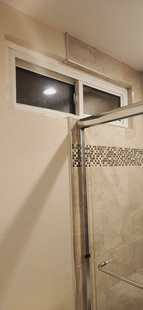 Bathroom window trim ideas