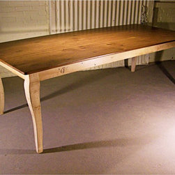 108"L x 36/39"W Reclaimed Barn Wood Dining Table - Dining Tables
