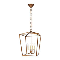 Maddox Collection Pendant, 17"x24.25", 4-Light, Vintage Gold