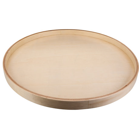 28" Round Banded Lazy Susan with Swivel Preinstalled