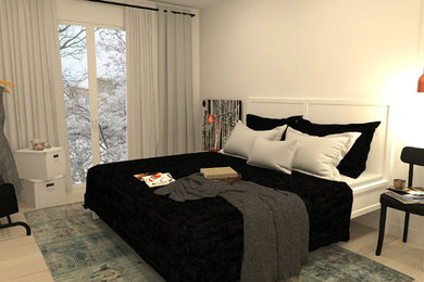 Simple minimalistic bedroom
