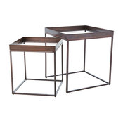 Perfect Nesting Tables, Bronze, 2 Piece Set