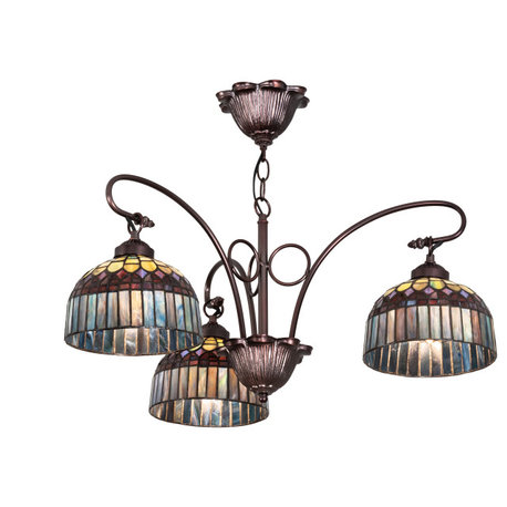 28 Wide Tiffany Candice 3 Light Chandelier