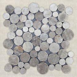 FULL MOON - Mist | 12" x 12" | Onyx Mosaic - Mosaic Tile