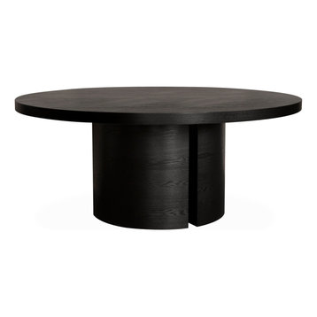 Lugano Dining Table, Ebony Oak