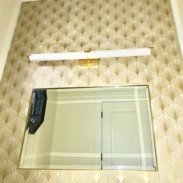 Builder grade powder room refresh