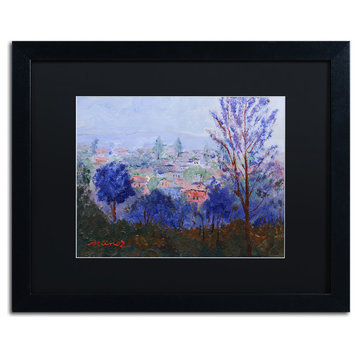 'Mystic Town' Matted Framed Canvas Art by Manor Shadian