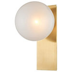Hudson Valley Lighting - Hudson Valley Lighting 8701-AGB Hinsdale 1-Light Wall Sconce - Playful and minimal, orbs of light cluster aroundHinsdale 1-Light Wal Aged BrassUL: Suitable for damp locations Energy Star Qualified: n/a ADA Certified: n/a  *Number of Lights: 1-*Wattage:35w G9 Wedge bulb(s) *Bulb Included:Yes *Bulb Type:G9 Wedge *Finish Type:Aged Brass