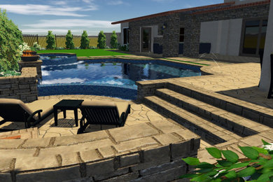 Home design - rustic home design idea in Orange County