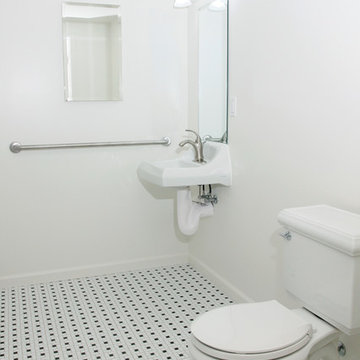 ADA Compliant Bathroom With Wheelchair Accessible Shower