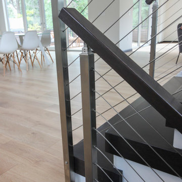 Project #70 | Open-Riser Staircase with Cable Railing