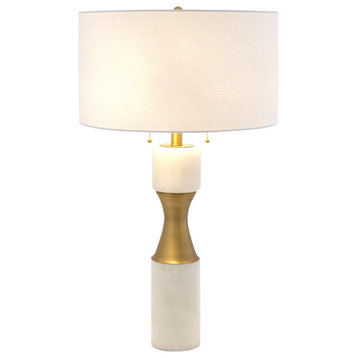 Marble Cinch Lamp, White