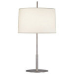 Robert Abbey - Robert Abbey S2180 Echo - One Light Table Lamp - Echo One Light Table Lamp Stainless Steel Fondine Fabric Shade *UL Approved: YES *Energy Star Qualified: n/a  *ADA Certified: n/a  *Number of Lights: Lamp: 1-*Wattage:150w A19 Medium Base bulb(s) *Bulb Included:No *Bulb Type:A19 Medium Base *Finish Type:Stainless Steel
