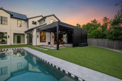 Inspiration for a contemporary pool remodel in Other