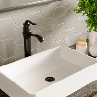 Karran KBF432 1-Hole 1-Handle Vessel Faucet With Pop-up Drain, Matte Black