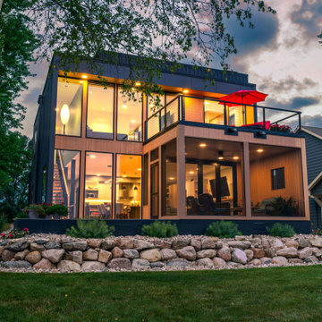 Narrow Lot Lake House