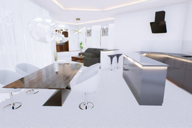Dining room - modern dining room idea in Other