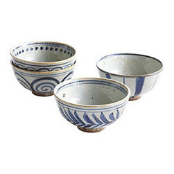 CHINESE RICE BOWLS - SET OF 4 - Dining Bowls
