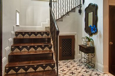 This is an example of a mediterranean staircase in Miami.