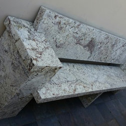 White Springs Granite Bench - Outdoor Benches
