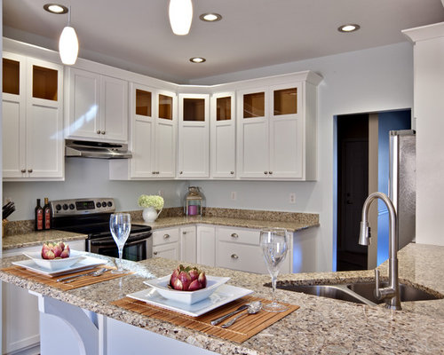 Granite Countertop With White Cabinets Home Design Ideas, Pictures ...