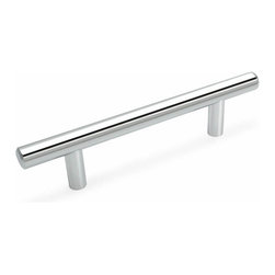 Cosmas - Cosmas European Bar Pull - Solid Metal Handle for Kitchen and Bath, Polished Chr - Cabinet And Drawer Handle Pulls