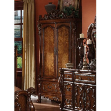 Acme Traditional Tv Armoire With Cherry Oak Finish 12147