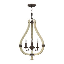Fredrick Ramond Middlefield 3-Light Entry Light in Iron Rust Finish - Ceiling Lighting