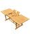 94" Masc Double Extension Rectangle Dining Outdoor Teak Table