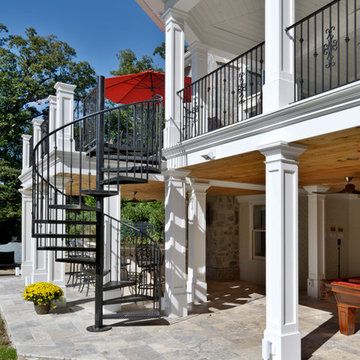 Exterior Remodel Turns Home Backyard into Gorgeous Retreat in Great Falls, Va