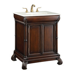 Adelina 28 inch Classic Two Doors Bathroom Vanity - Bathroom Vanities And Sink Consoles