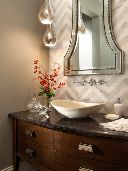 Powder Room Vessel Sink Ideas, Pictures, Remodel and Decor