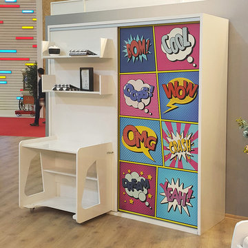 Studio 5 Twin Wall Bed System with Desk