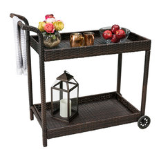 50 Most Por Outdoor Serving Carts For 2018 Houzz Gdfstudio Denise Austin Home Baja Outdoor Wicker Bar Cart Serving Carts