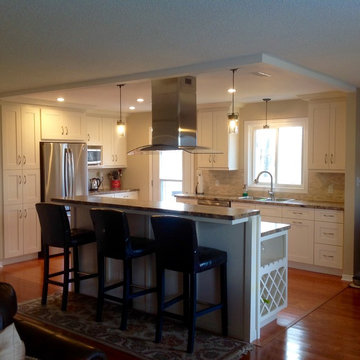 Kitchen remodel with removing walls