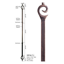 Mediterranean Wrought Iron Balusters - Products