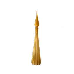 CASED EMPOLI ITALIAN FLOOR DECANTER IN BUTTERSCOTCH - Vases