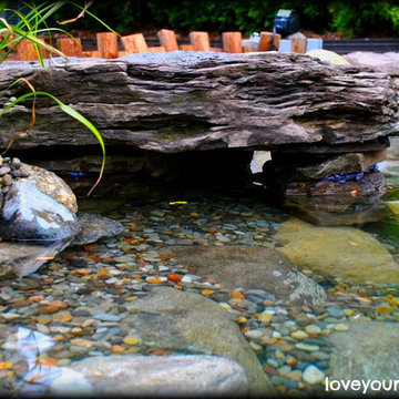 Slabstone Koi Pond by Full Service Aquatics