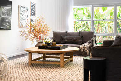 Inspiration for a contemporary living room in Sunshine Coast.