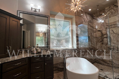 ダラスにあるコンテンポラリースタイルのおしゃれな浴室の写真
