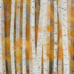 Silver Birch Autumn - Paintings